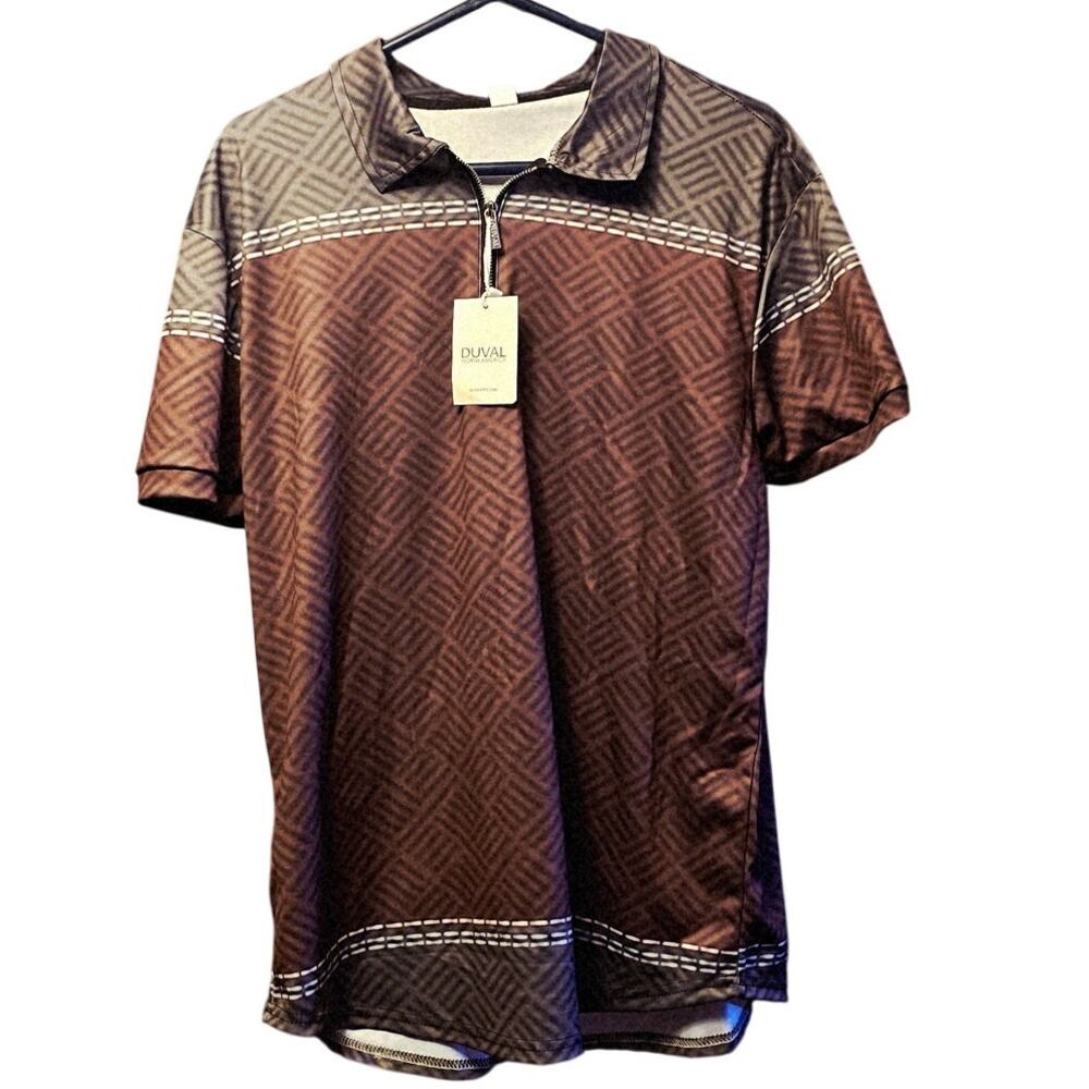 Duval liquid knit polo shirt size Xl nwt